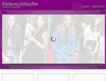 Tablet Screenshot of kleidungeinkaufen.com